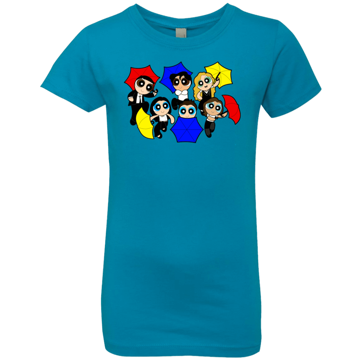 T-Shirts Turquoise / YXS Powerpuff Friends Girls Premium T-Shirt