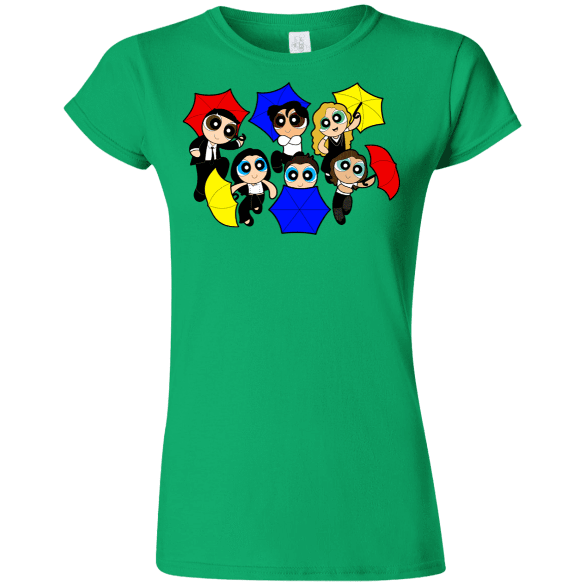 T-Shirts Irish Green / S Powerpuff Friends Junior Slimmer-Fit T-Shirt
