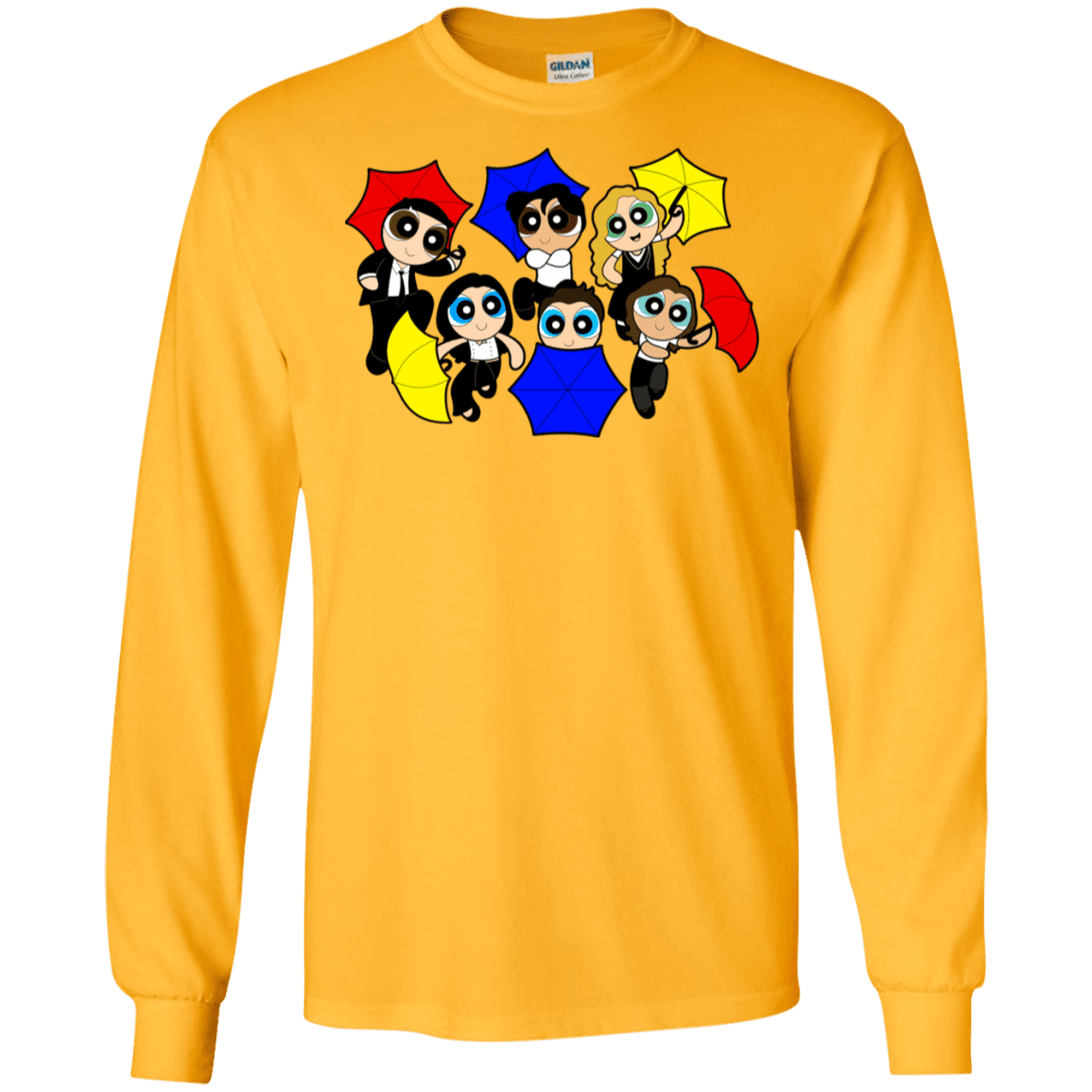 T-Shirts Gold / S Powerpuff Friends Men's Long Sleeve T-Shirt