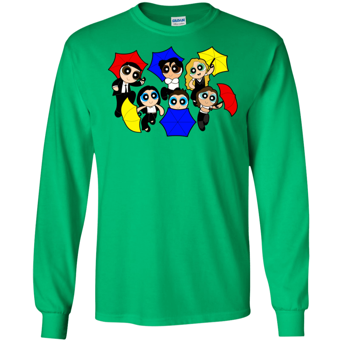 T-Shirts Irish Green / S Powerpuff Friends Men's Long Sleeve T-Shirt