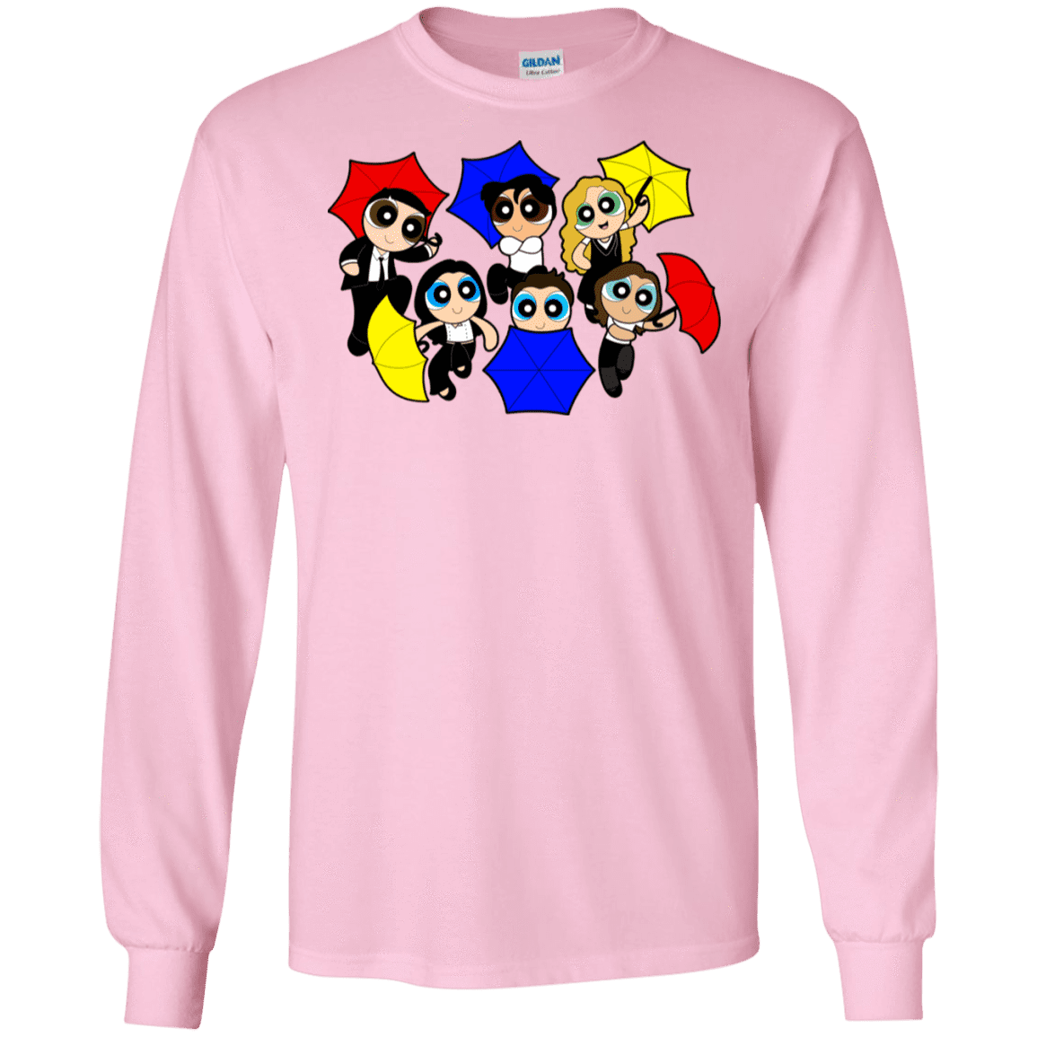 T-Shirts Light Pink / S Powerpuff Friends Men's Long Sleeve T-Shirt