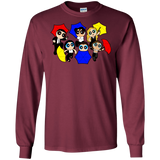 T-Shirts Maroon / S Powerpuff Friends Men's Long Sleeve T-Shirt