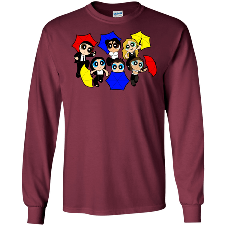 T-Shirts Maroon / S Powerpuff Friends Men's Long Sleeve T-Shirt