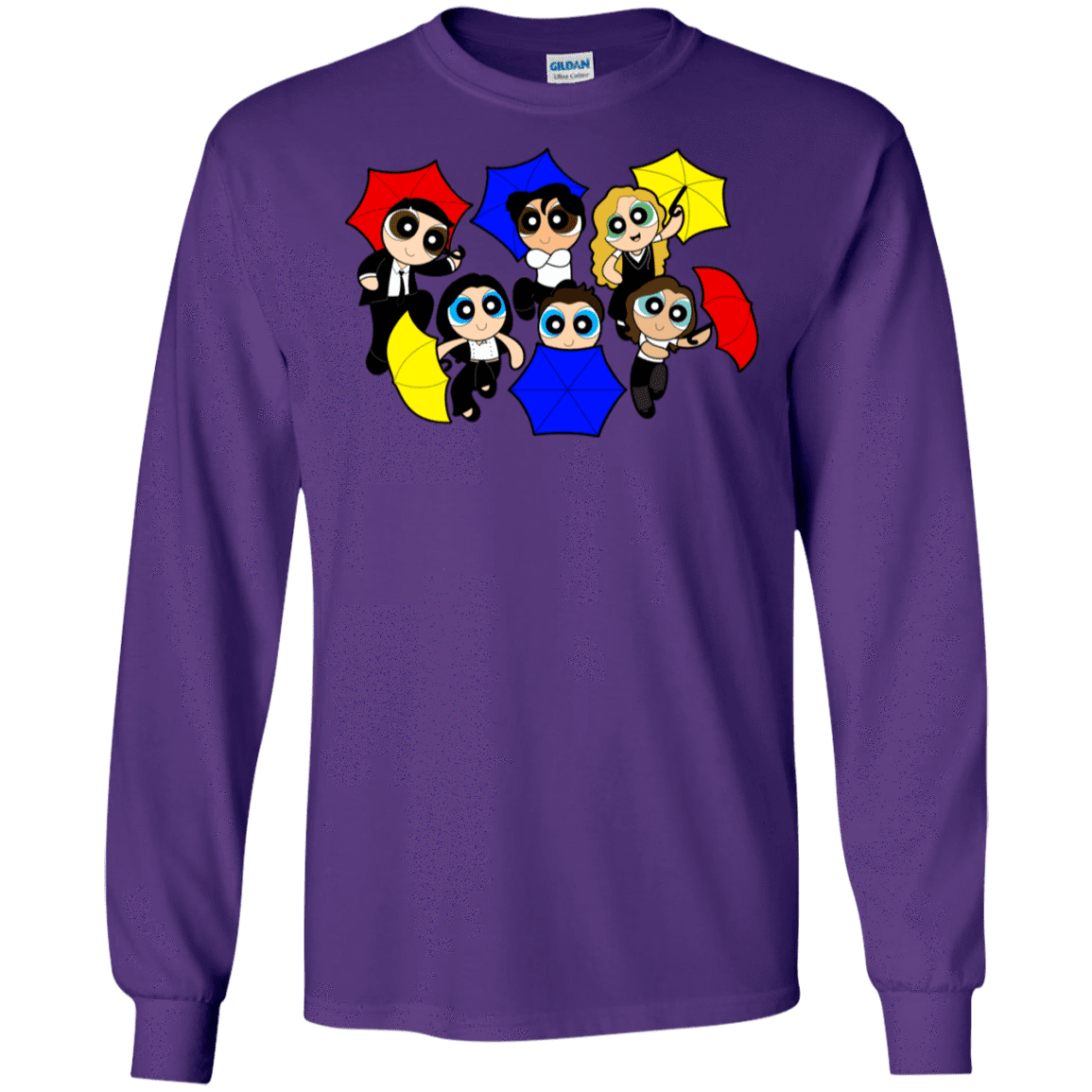 T-Shirts Purple / S Powerpuff Friends Men's Long Sleeve T-Shirt