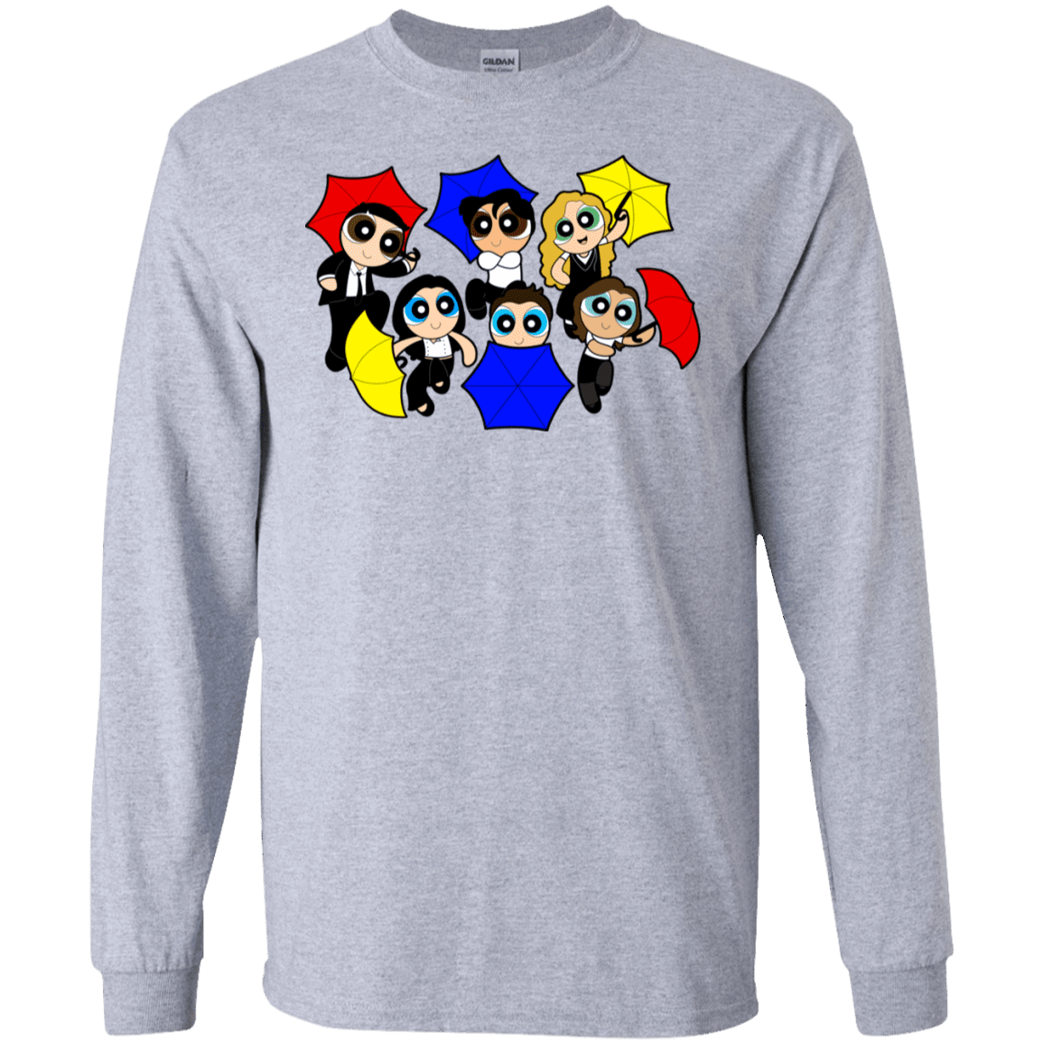 T-Shirts Sport Grey / S Powerpuff Friends Men's Long Sleeve T-Shirt