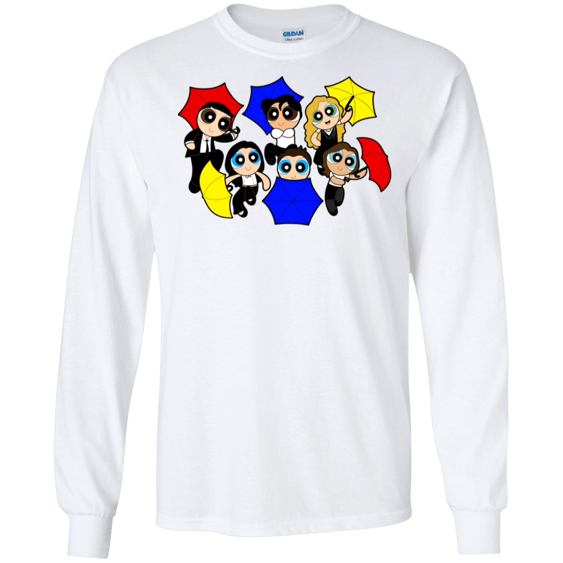 T-Shirts White / S Powerpuff Friends Men's Long Sleeve T-Shirt