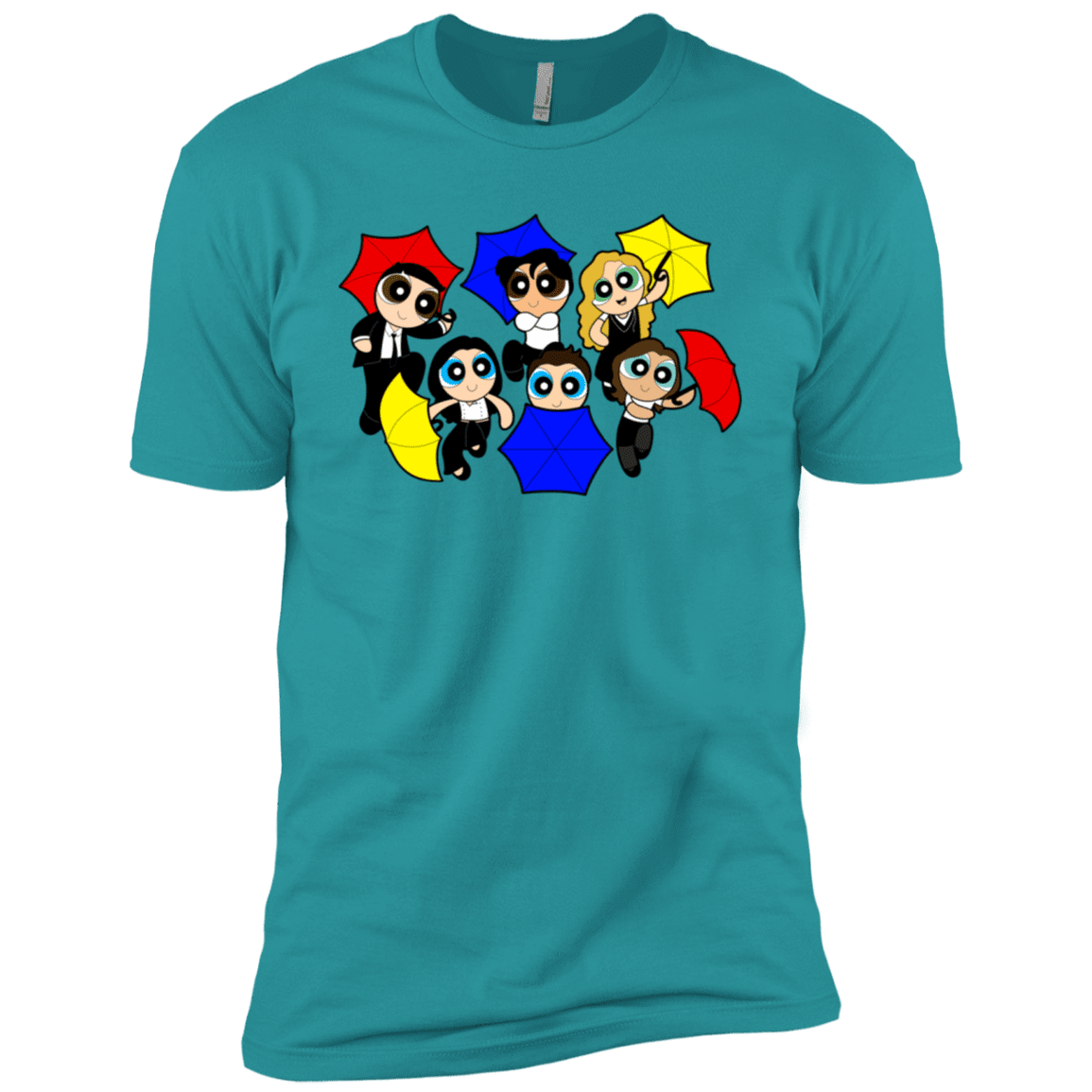 T-Shirts Tahiti Blue / X-Small Powerpuff Friends Men's Premium T-Shirt