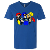 T-Shirts Royal / X-Small Powerpuff Friends Men's Premium V-Neck