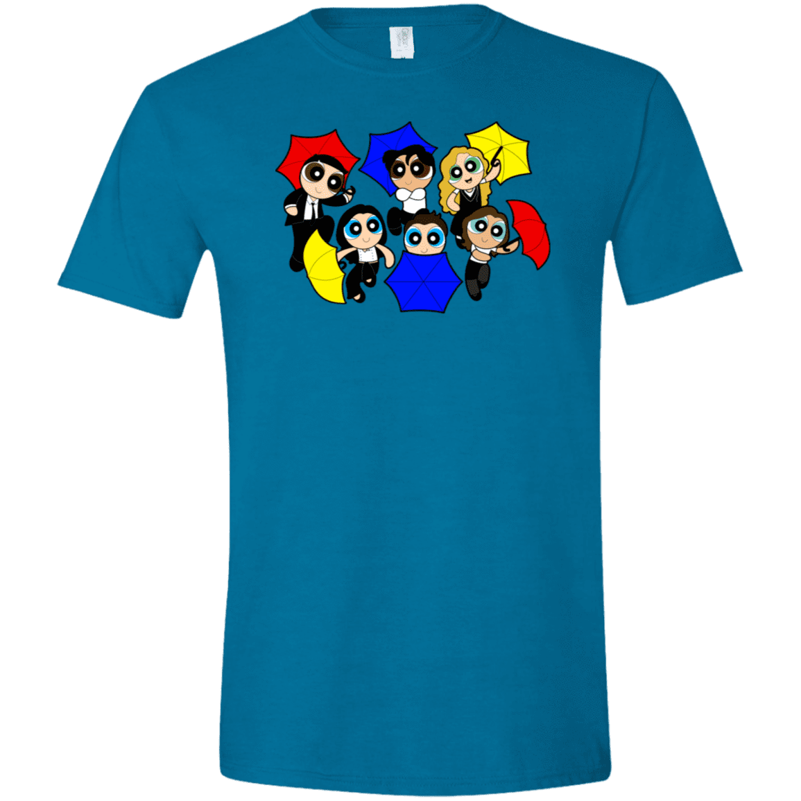 T-Shirts Antique Sapphire / S Powerpuff Friends Men's Semi-Fitted Softstyle
