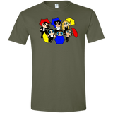T-Shirts Military Green / S Powerpuff Friends Men's Semi-Fitted Softstyle