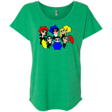 T-Shirts Envy / X-Small Powerpuff Friends Triblend Dolman Sleeve