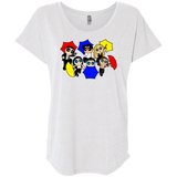 T-Shirts Heather White / X-Small Powerpuff Friends Triblend Dolman Sleeve