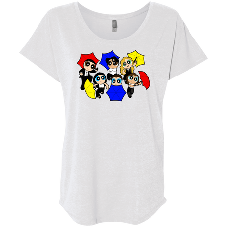 T-Shirts Heather White / X-Small Powerpuff Friends Triblend Dolman Sleeve