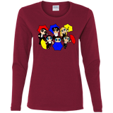 T-Shirts Cardinal / S Powerpuff Friends Women's Long Sleeve T-Shirt