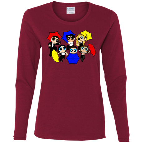 T-Shirts Cardinal / S Powerpuff Friends Women's Long Sleeve T-Shirt