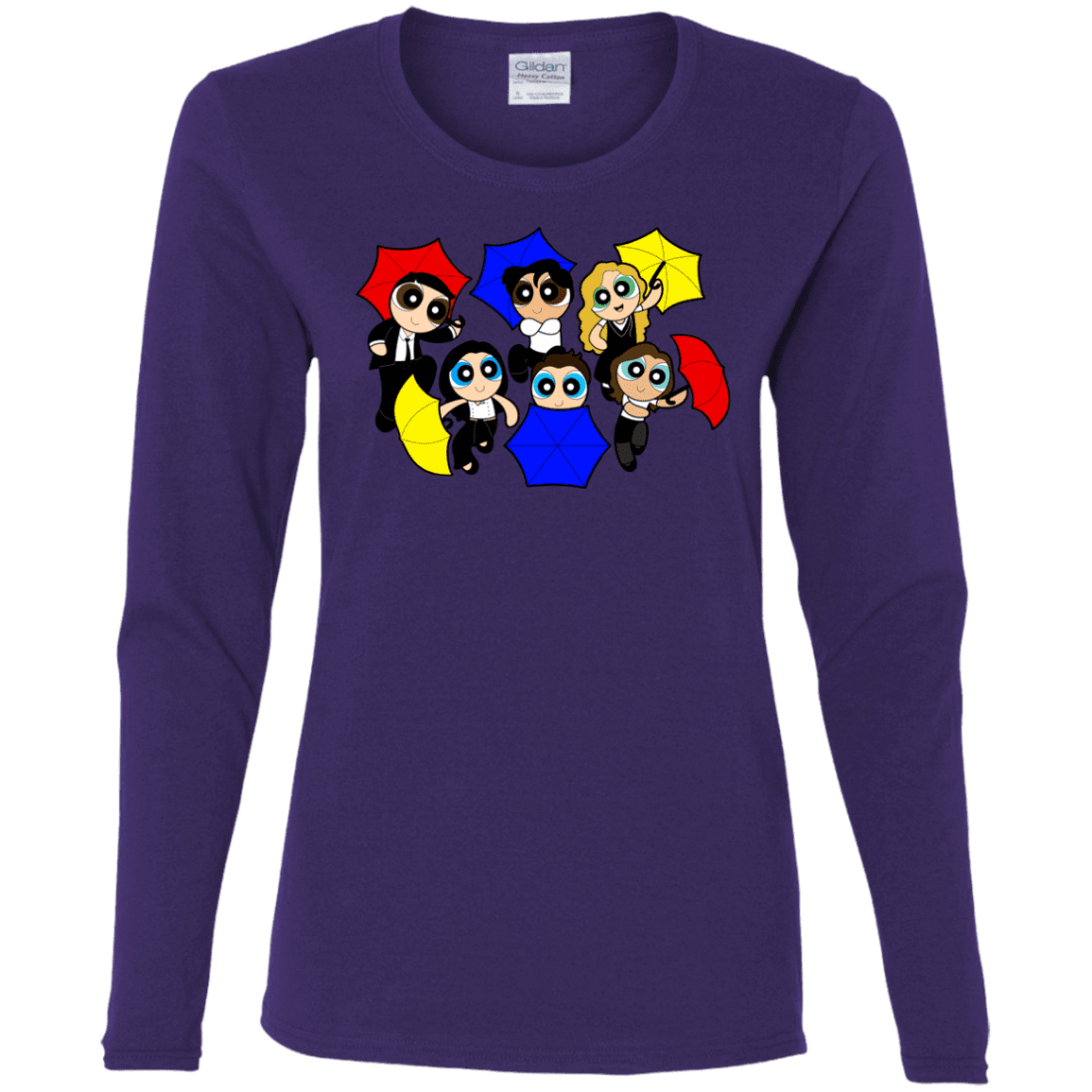 T-Shirts Purple / S Powerpuff Friends Women's Long Sleeve T-Shirt