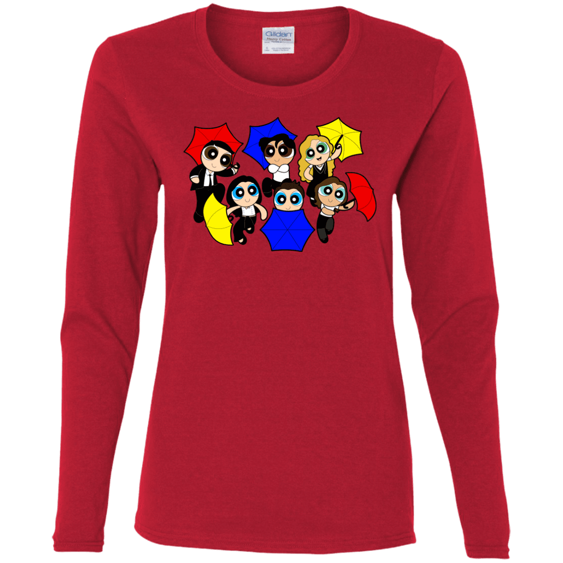 T-Shirts Red / S Powerpuff Friends Women's Long Sleeve T-Shirt