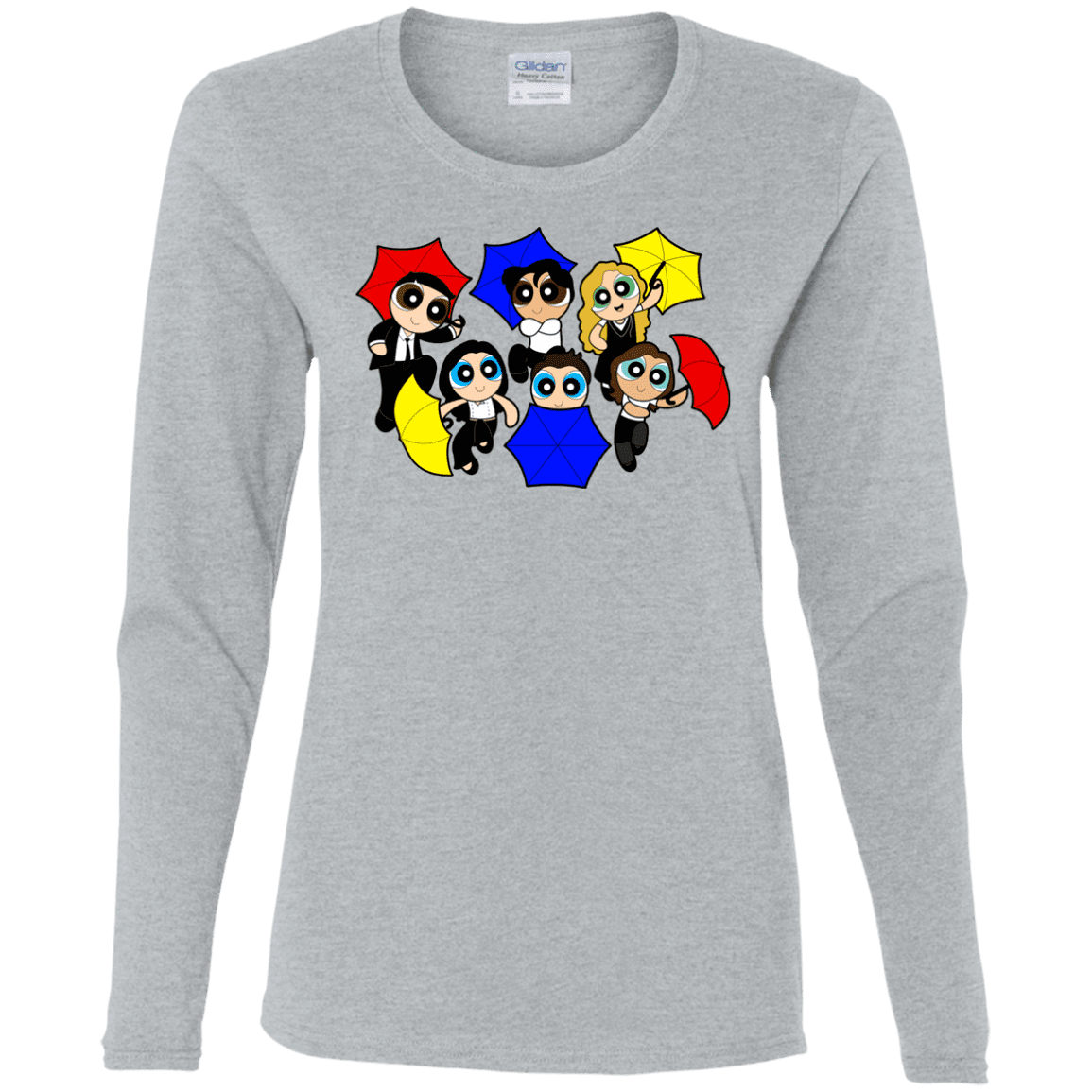 T-Shirts Sport Grey / S Powerpuff Friends Women's Long Sleeve T-Shirt