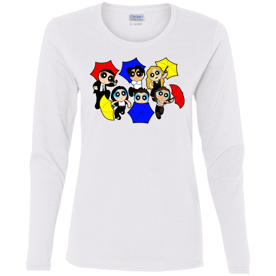 T-Shirts White / S Powerpuff Friends Women's Long Sleeve T-Shirt