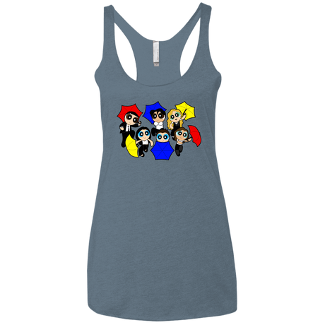 T-Shirts Indigo / X-Small Powerpuff Friends Women's Triblend Racerback Tank