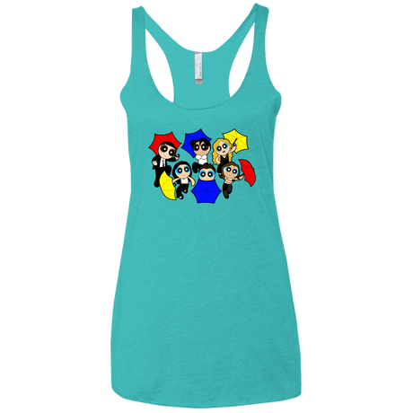T-Shirts Tahiti Blue / X-Small Powerpuff Friends Women's Triblend Racerback Tank