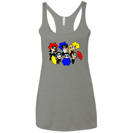 T-Shirts Venetian Grey / X-Small Powerpuff Friends Women's Triblend Racerback Tank