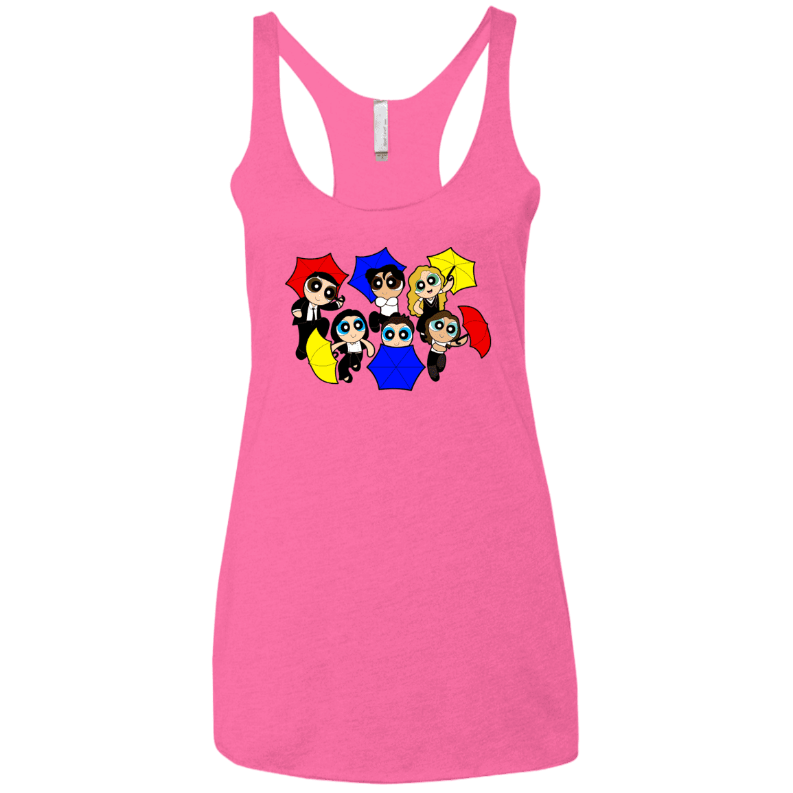 T-Shirts Vintage Pink / X-Small Powerpuff Friends Women's Triblend Racerback Tank