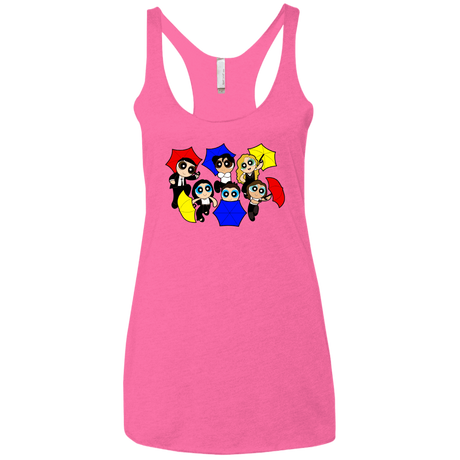 T-Shirts Vintage Pink / X-Small Powerpuff Friends Women's Triblend Racerback Tank
