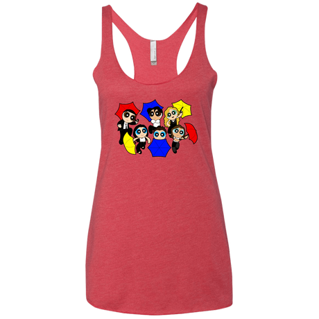 T-Shirts Vintage Red / X-Small Powerpuff Friends Women's Triblend Racerback Tank