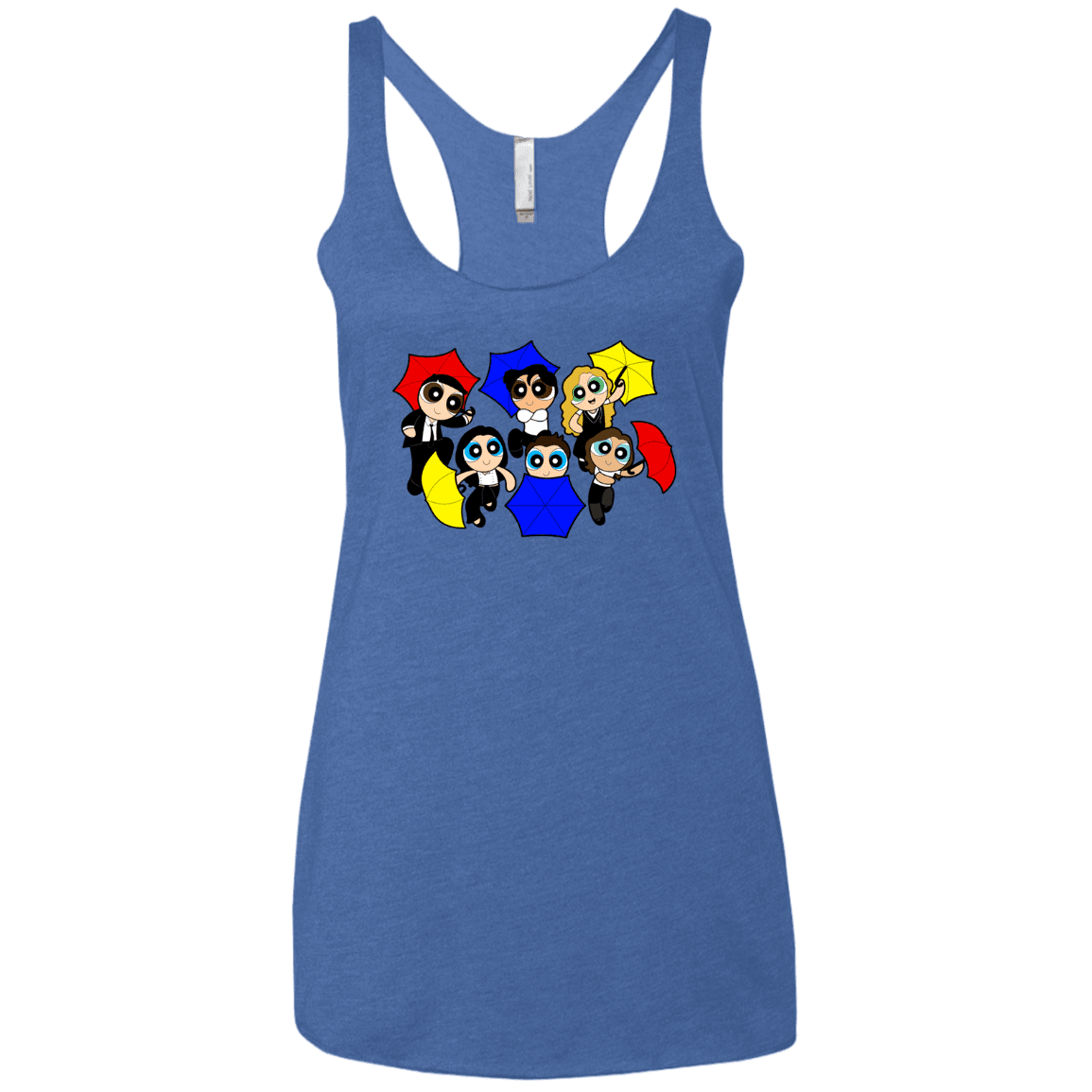 T-Shirts Vintage Royal / X-Small Powerpuff Friends Women's Triblend Racerback Tank