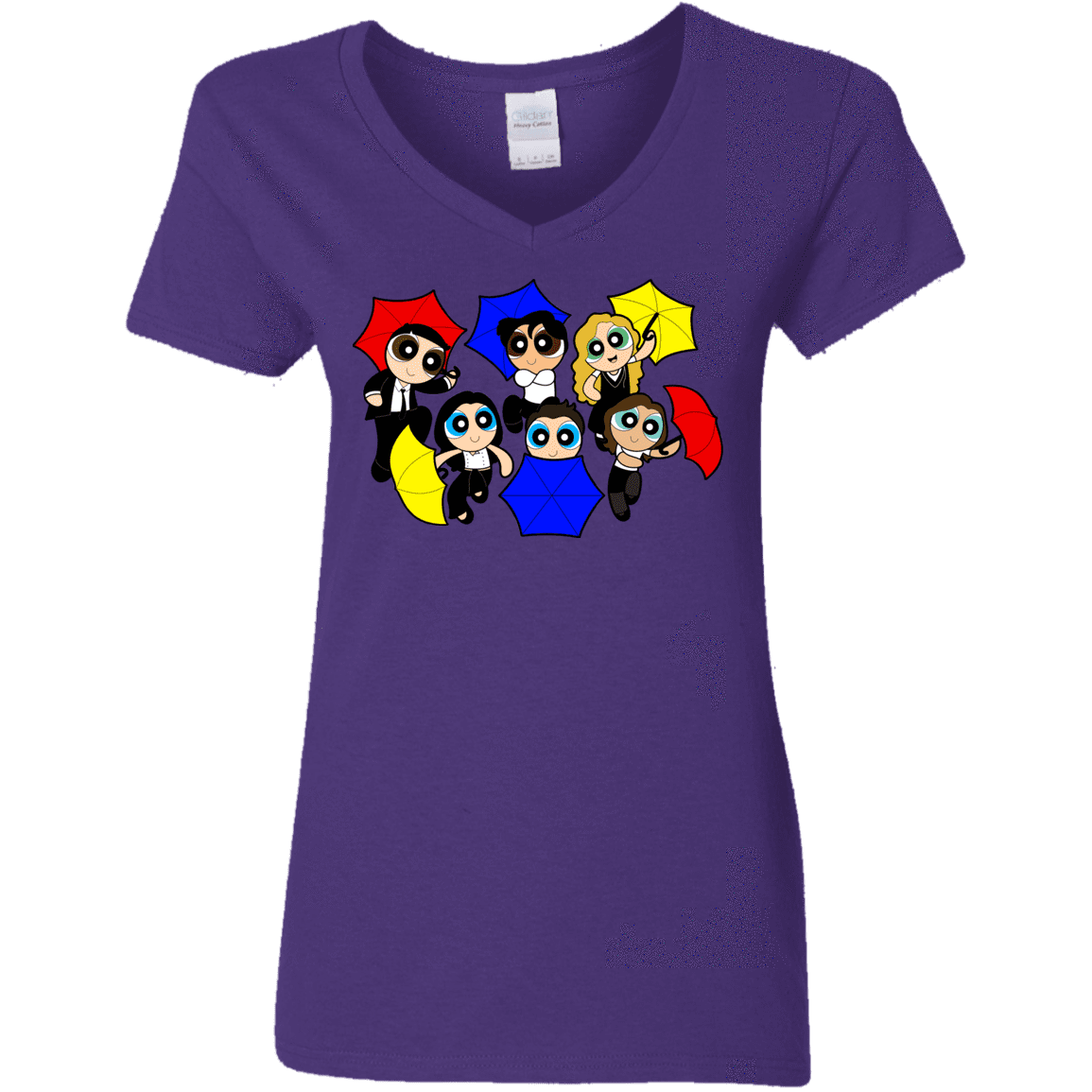 T-Shirts Purple / S Powerpuff Friends Women's V-Neck T-Shirt