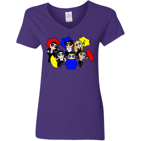 T-Shirts Purple / S Powerpuff Friends Women's V-Neck T-Shirt