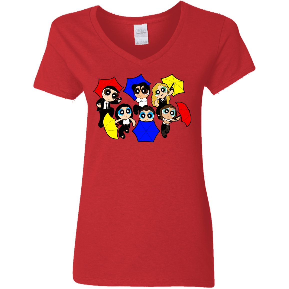 T-Shirts Red / S Powerpuff Friends Women's V-Neck T-Shirt