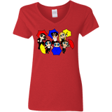 T-Shirts Red / S Powerpuff Friends Women's V-Neck T-Shirt