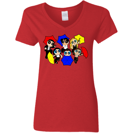 T-Shirts Red / S Powerpuff Friends Women's V-Neck T-Shirt