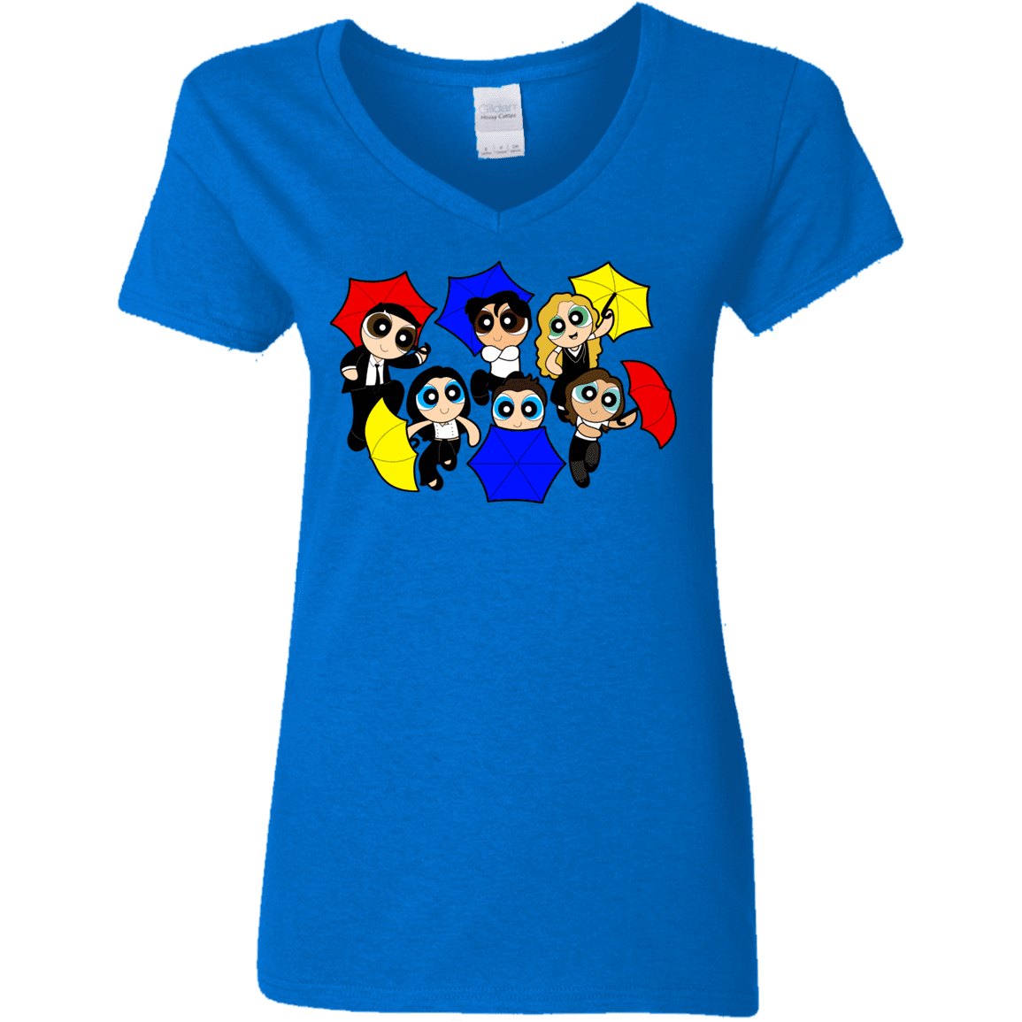 T-Shirts Royal / S Powerpuff Friends Women's V-Neck T-Shirt