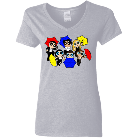 T-Shirts Sport Grey / S Powerpuff Friends Women's V-Neck T-Shirt