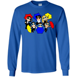 T-Shirts Royal / YS Powerpuff Friends Youth Long Sleeve T-Shirt