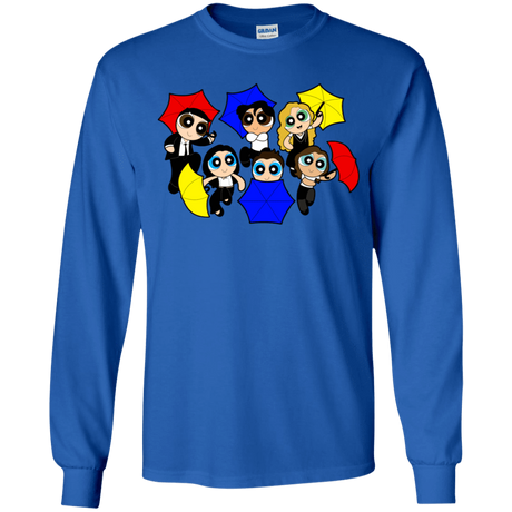 T-Shirts Royal / YS Powerpuff Friends Youth Long Sleeve T-Shirt