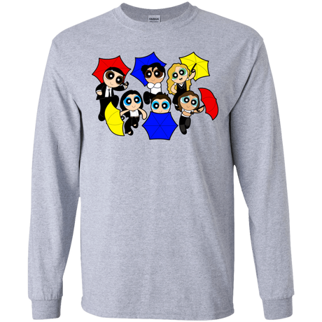 T-Shirts Sport Grey / YS Powerpuff Friends Youth Long Sleeve T-Shirt