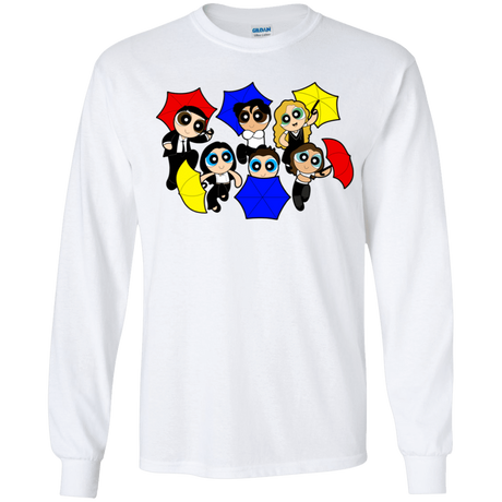 T-Shirts White / YS Powerpuff Friends Youth Long Sleeve T-Shirt