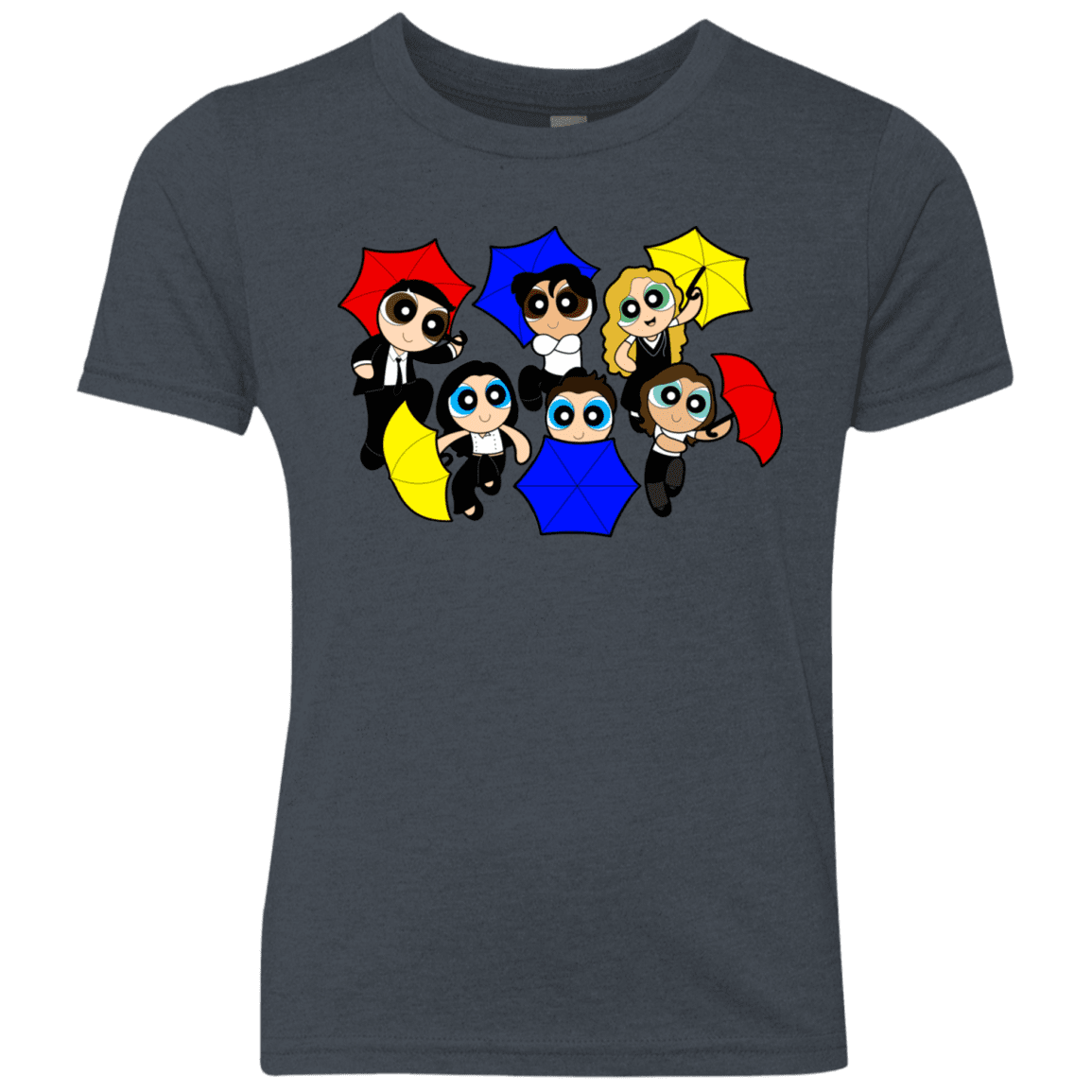 T-Shirts Vintage Navy / YXS Powerpuff Friends Youth Triblend T-Shirt