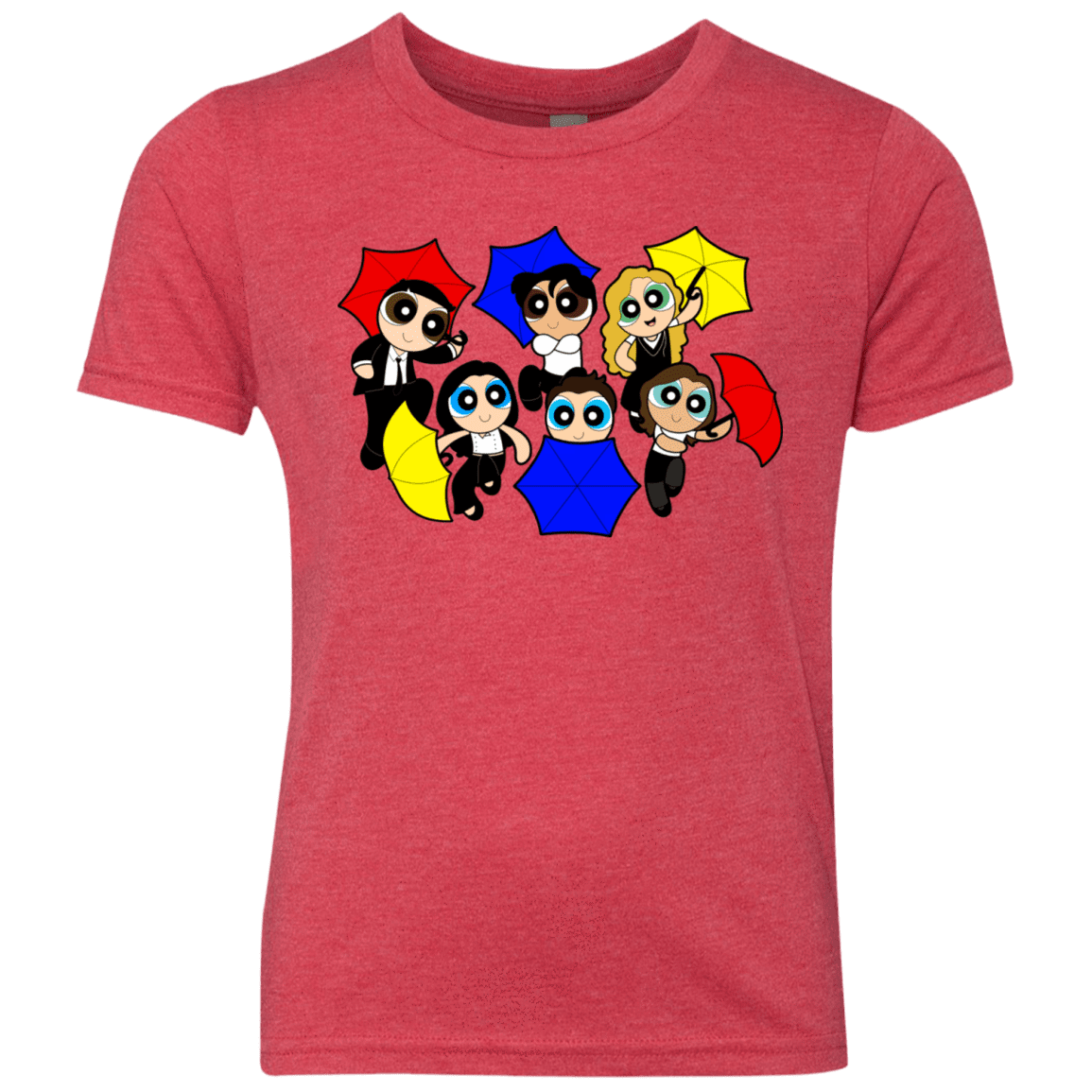 T-Shirts Vintage Red / YXS Powerpuff Friends Youth Triblend T-Shirt