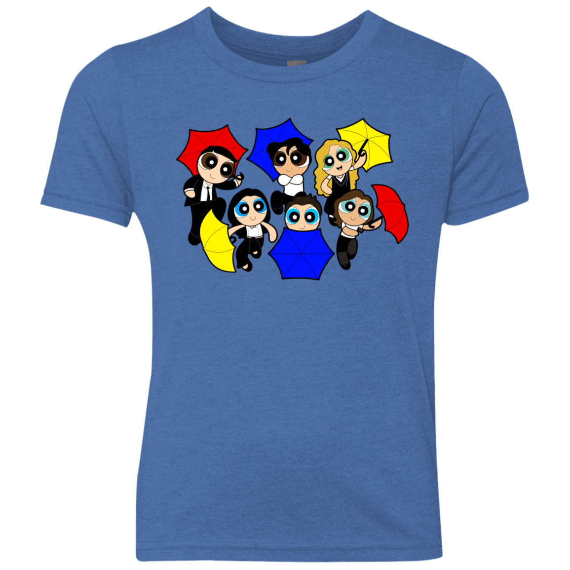 T-Shirts Vintage Royal / YXS Powerpuff Friends Youth Triblend T-Shirt