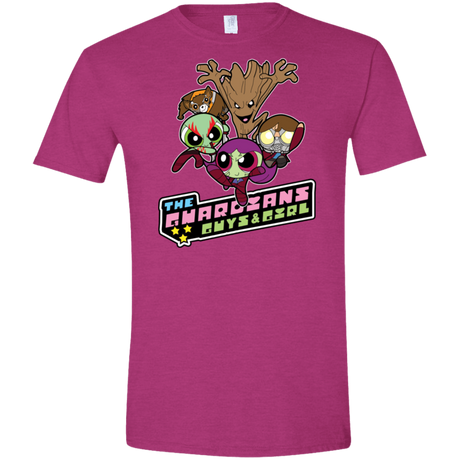 T-Shirts Antique Heliconia / S Powerpuff Guardians Men's Semi-Fitted Softstyle