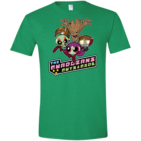 T-Shirts Heather Irish Green / S Powerpuff Guardians Men's Semi-Fitted Softstyle