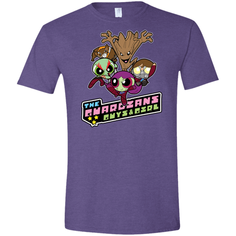 T-Shirts Heather Purple / S Powerpuff Guardians Men's Semi-Fitted Softstyle