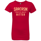 T-Shirts Red / YXS PRACTICE MAKES BITTER Girls Premium T-Shirt