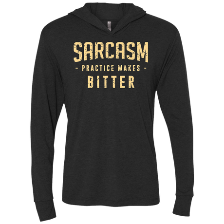 T-Shirts Vintage Black / X-Small PRACTICE MAKES BITTER Triblend Long Sleeve Hoodie Tee