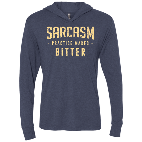 T-Shirts Vintage Navy / X-Small PRACTICE MAKES BITTER Triblend Long Sleeve Hoodie Tee